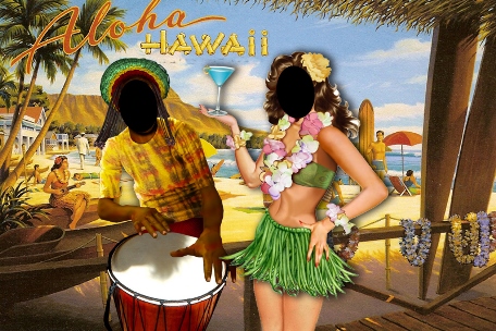 Аренда тантамарески 3х2 м для мероприятий: Гавайская вечеринка. Прокат тантамарески 3х2 м для мероприятий: Гавайская вечеринка. 
