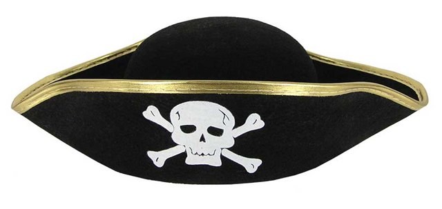 Аренда шляпы пирата . Прокат пиратской шляпы.